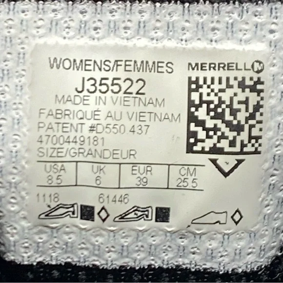 Merrell J35522 Women’s Size 8.5 Trail Hiking Shoes Vibram Sole - Picture 8 of 8